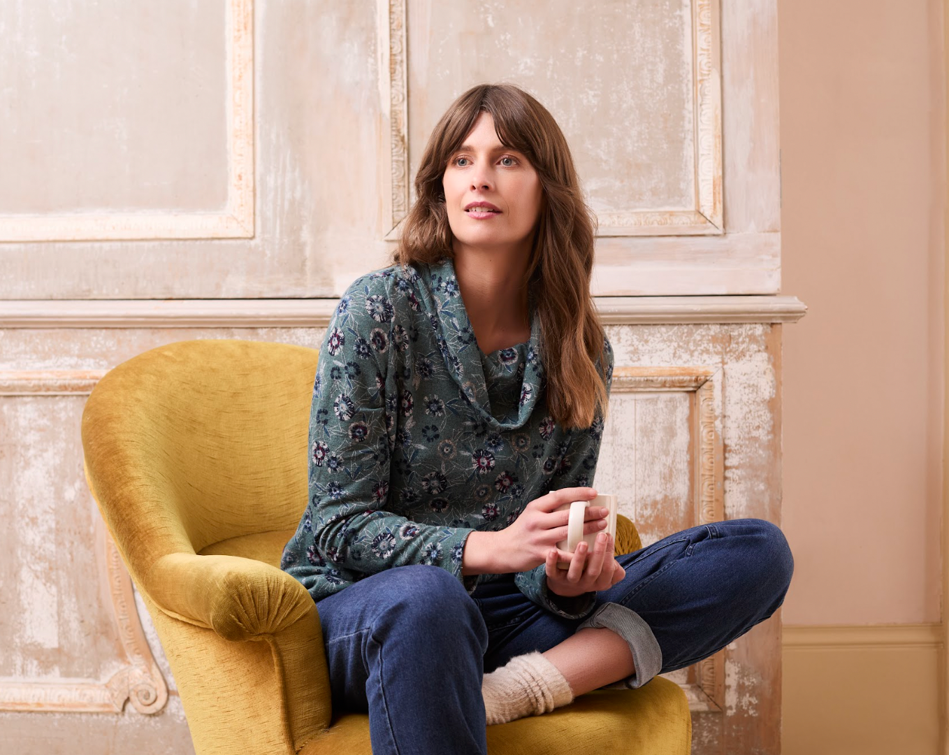 LILY & ME RELAXED EVERYDAY JUMPER - SEA MIST