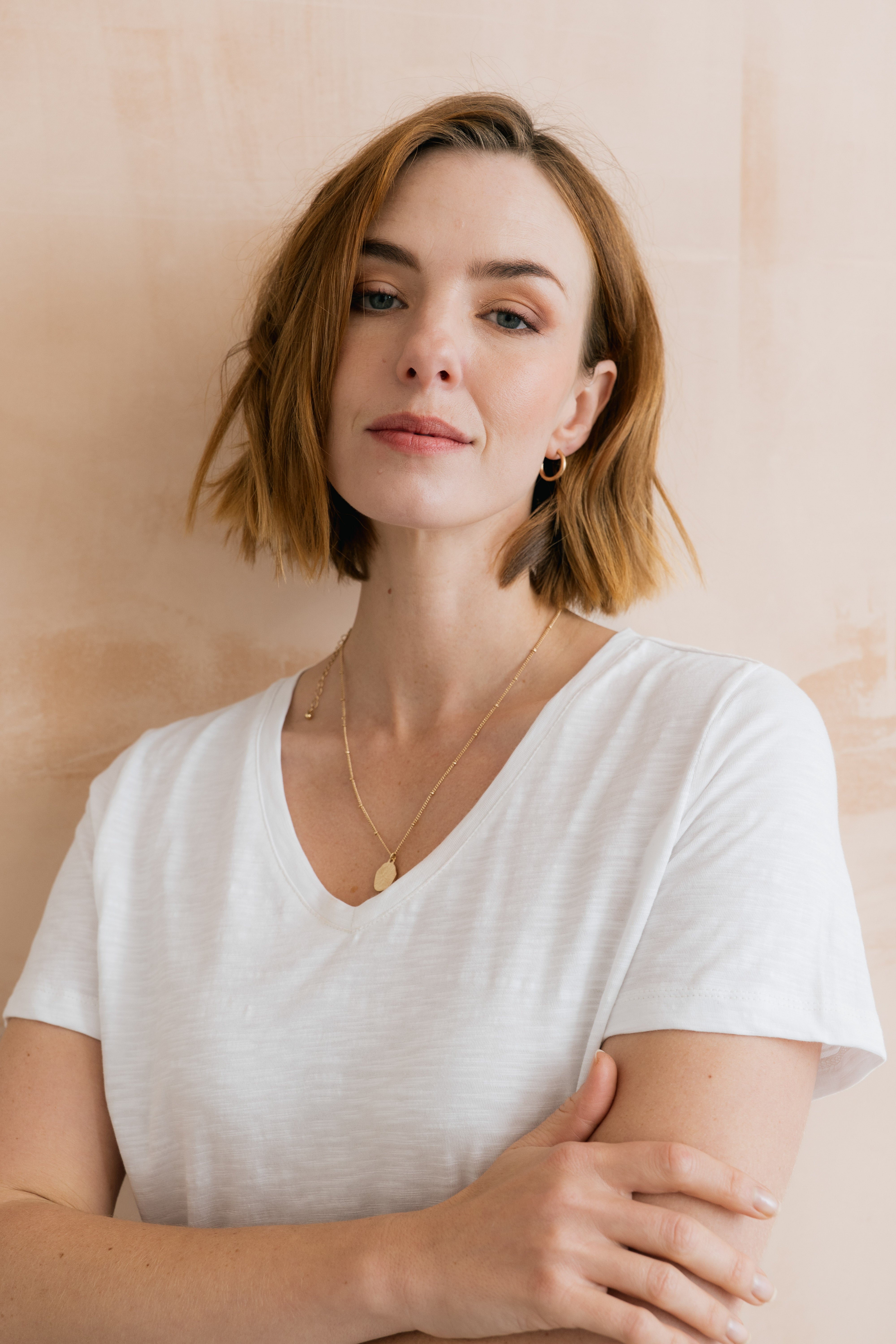 LILY &amp; ME VICTORIA T SHIRT ORGANIC COTTON SLUB - WHITE