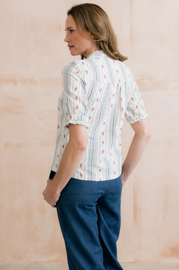 Lily &amp; Me Wren Embroidered Frill Blouse