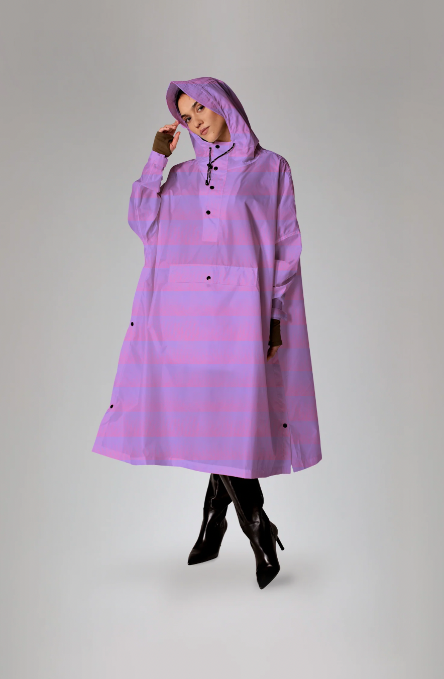 RAINKISS SEEING STRIPES RAIN PONCHO
