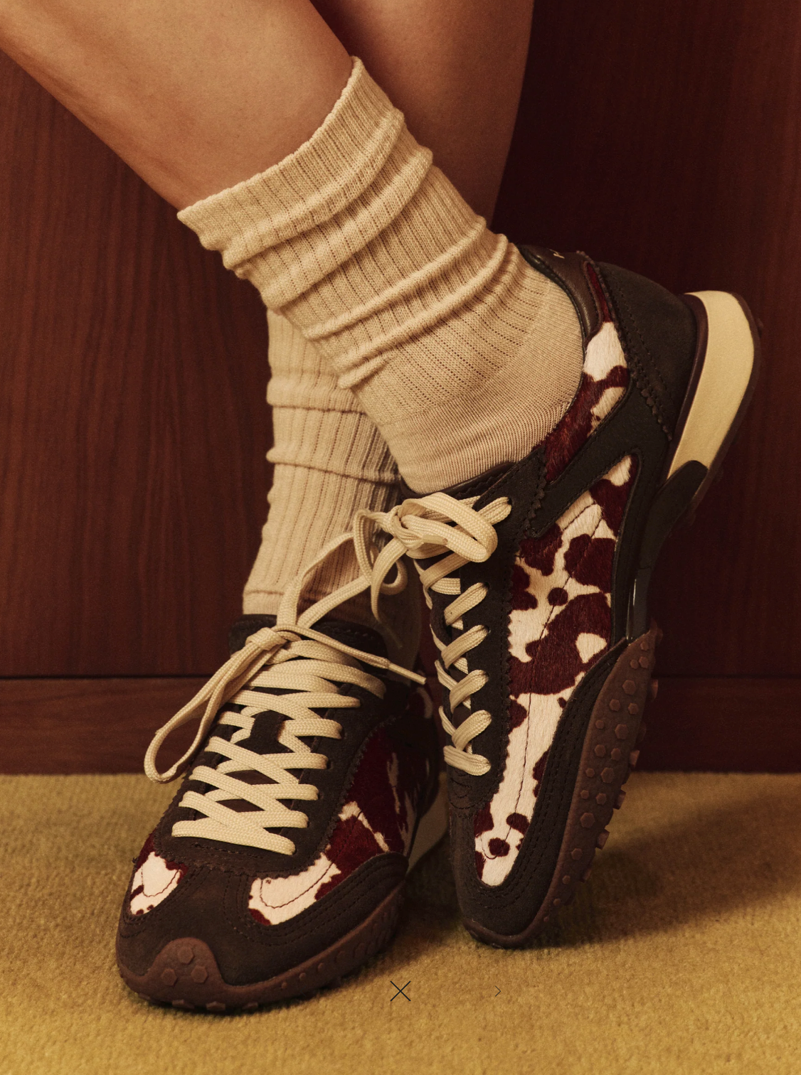 HOFF BRIDGE MKII COW PRINT - BROWN